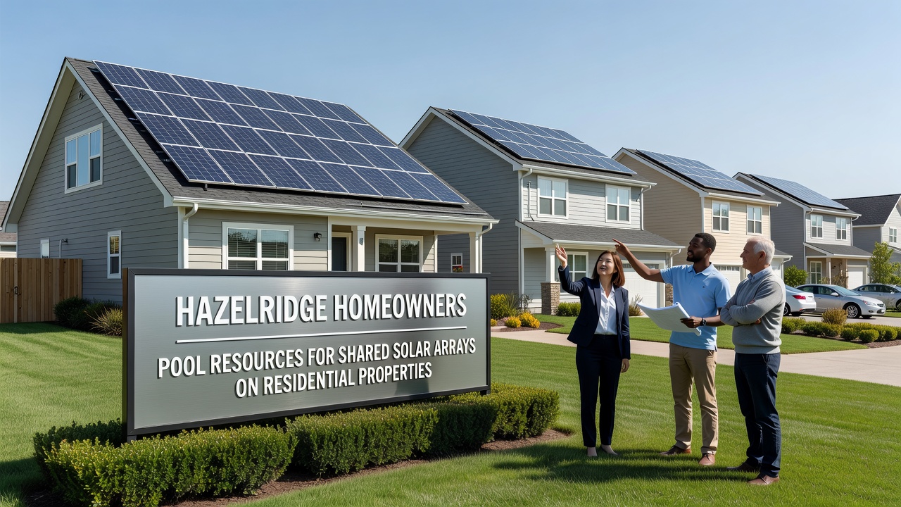 Hazelridge Homeowners Pool Resources for Shared Solar Arrays on Residential Properties